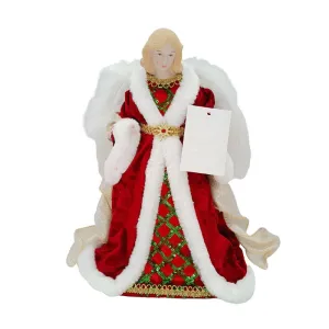 Christmas Deluxe Plush Red Angel Tree Top