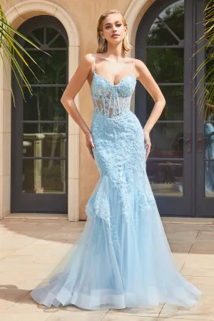CINDERELLA DIVINE 9316 Stunning Lace Mermaid Gown