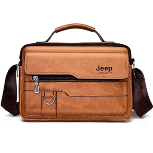 Classic PU Leather Crossbody Business Bag
