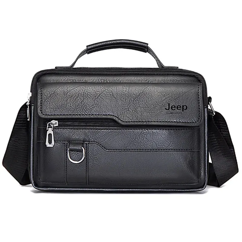 Classic PU Leather Crossbody Business Bag