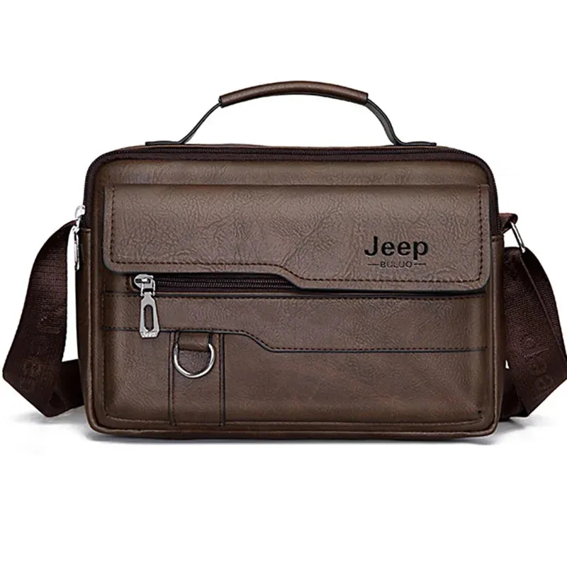 Classic PU Leather Crossbody Business Bag