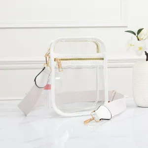 Clear Crossbody White