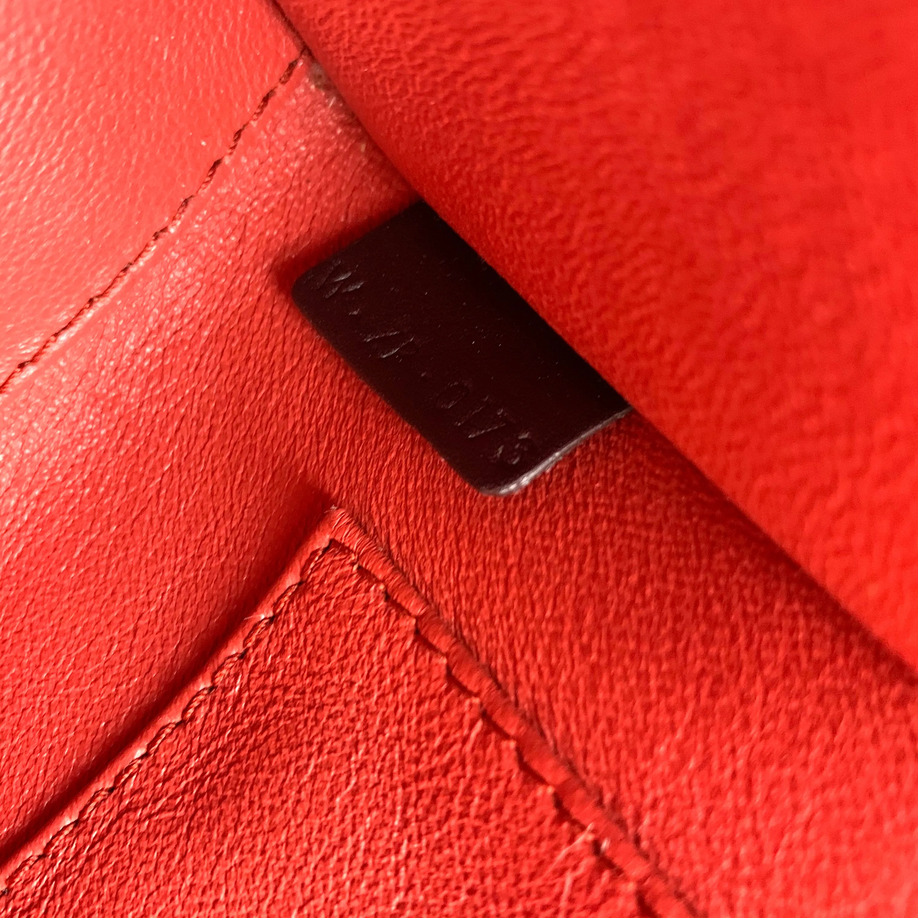 Céline Tri-Color Leather Nano Luggage Tote Crossbody Bag
