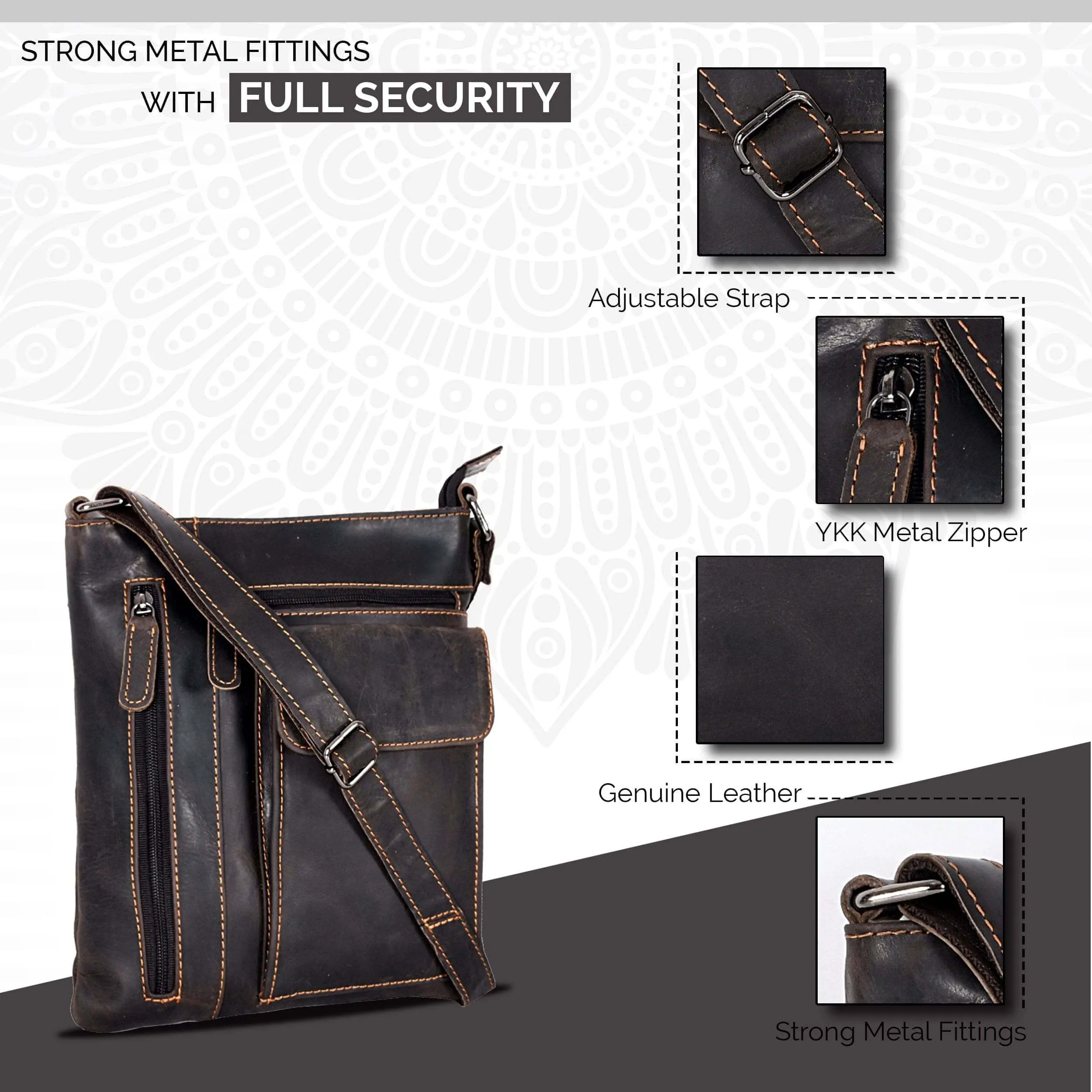 Crossbody Bag for Women Dark Brown