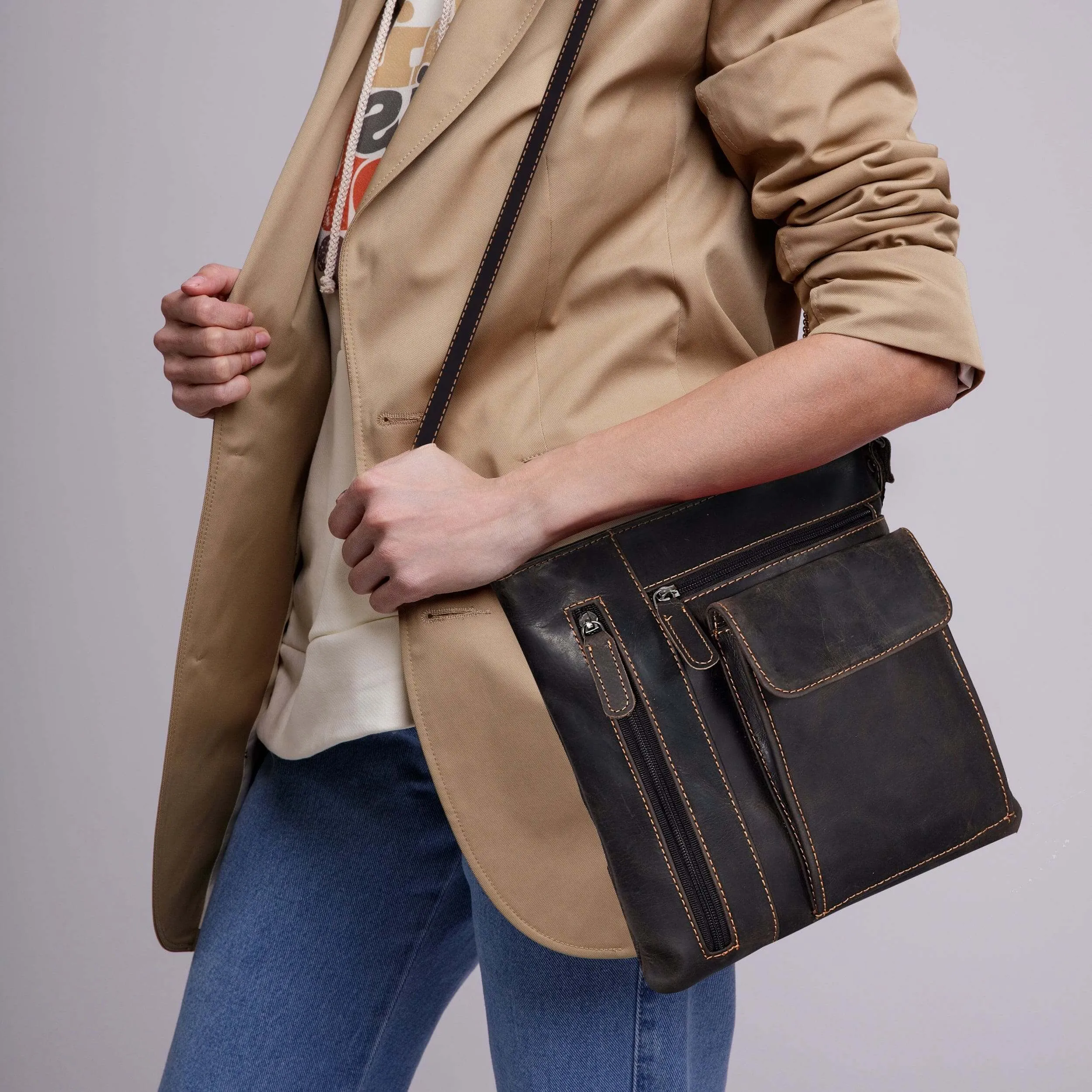 Crossbody Bag for Women Dark Brown