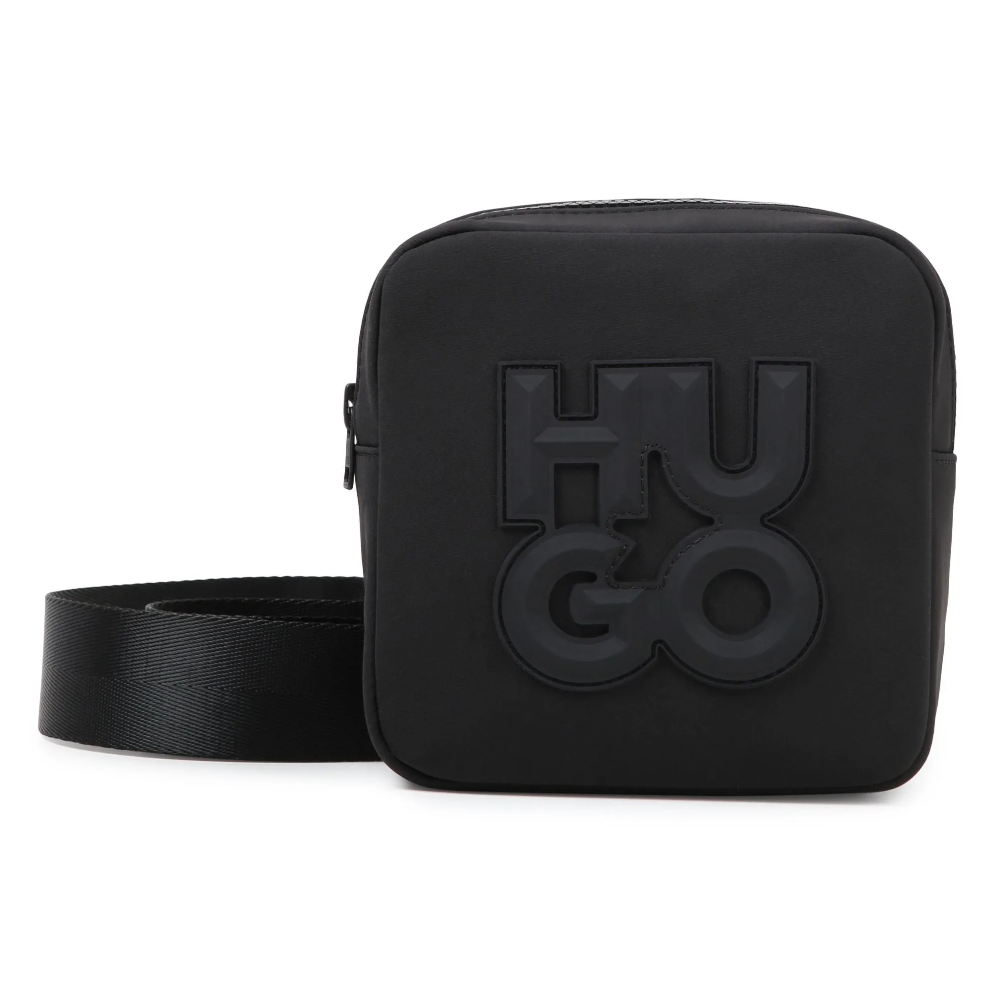 crossbody bag hugo logo - black-09b