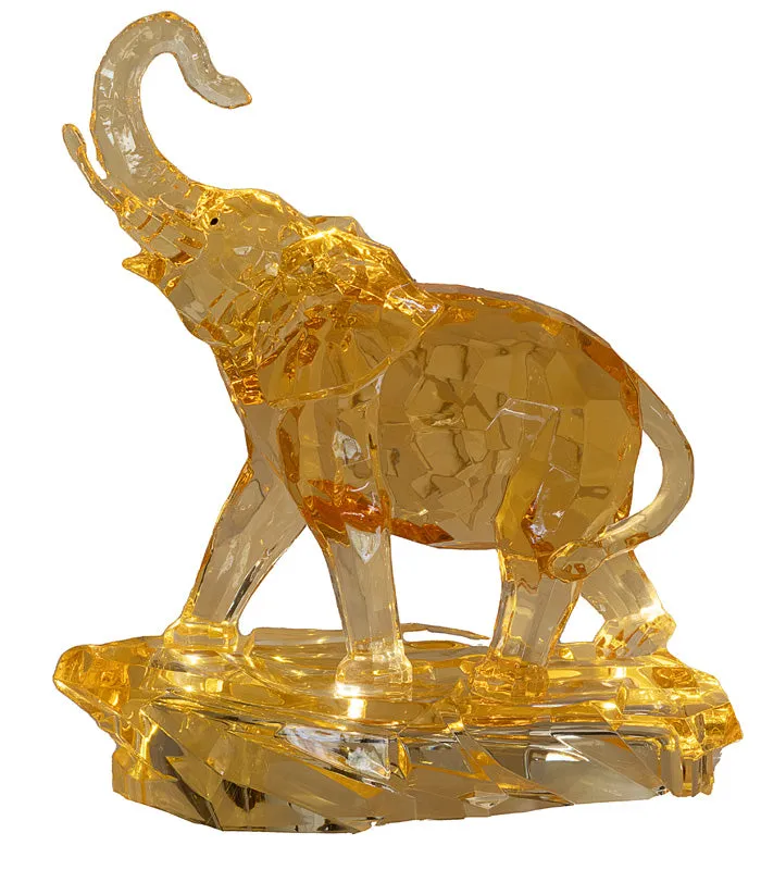 Crystal Elephant With light