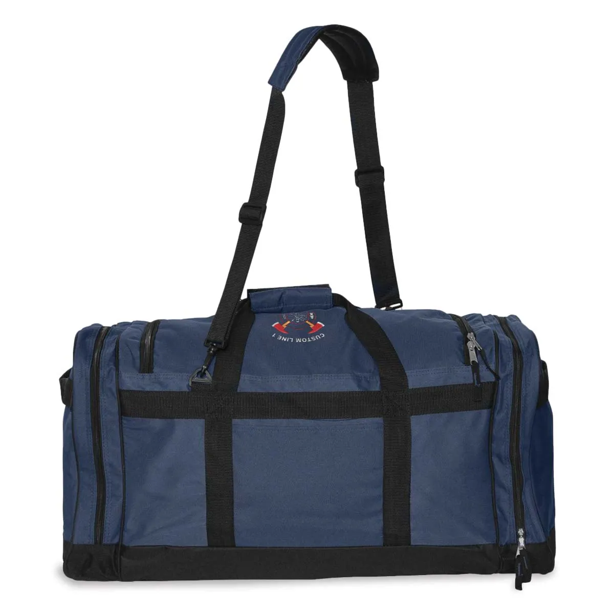 Customized 27" Large Duffel Bag with Crossed Axes Embroidery
