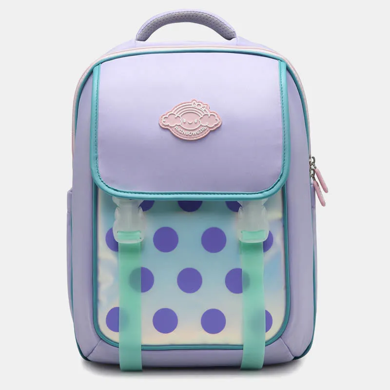 Cute Dot Girls Backpack Elementary School Bags Middle Bookbag