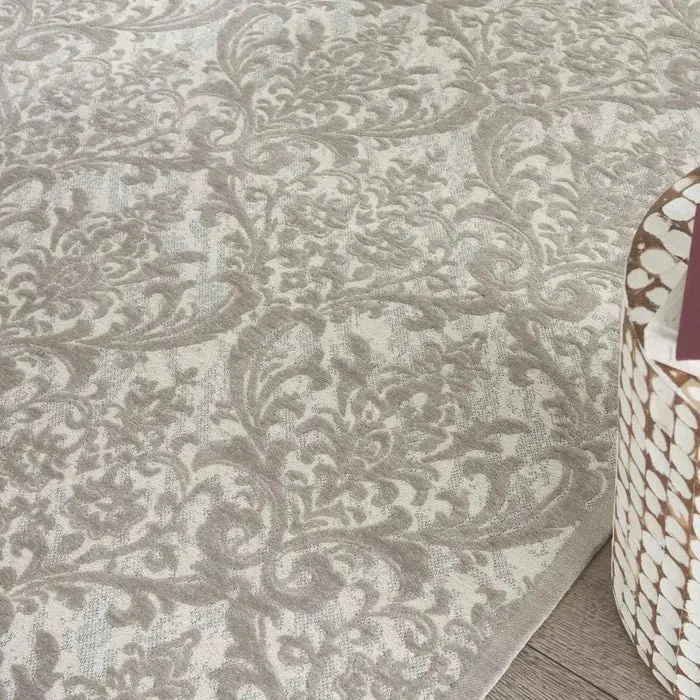 Damask DAS02 Ivory/Grey Rug