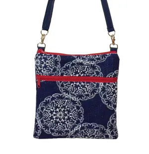 Danda in Navy | Navy Nylon | Mini Square Crossbody Bag