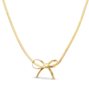 Delicate Bow Necklace