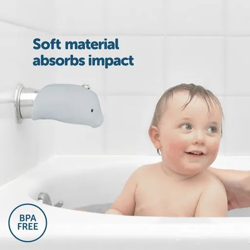 Dolphin Bath Spout Cover - Blue