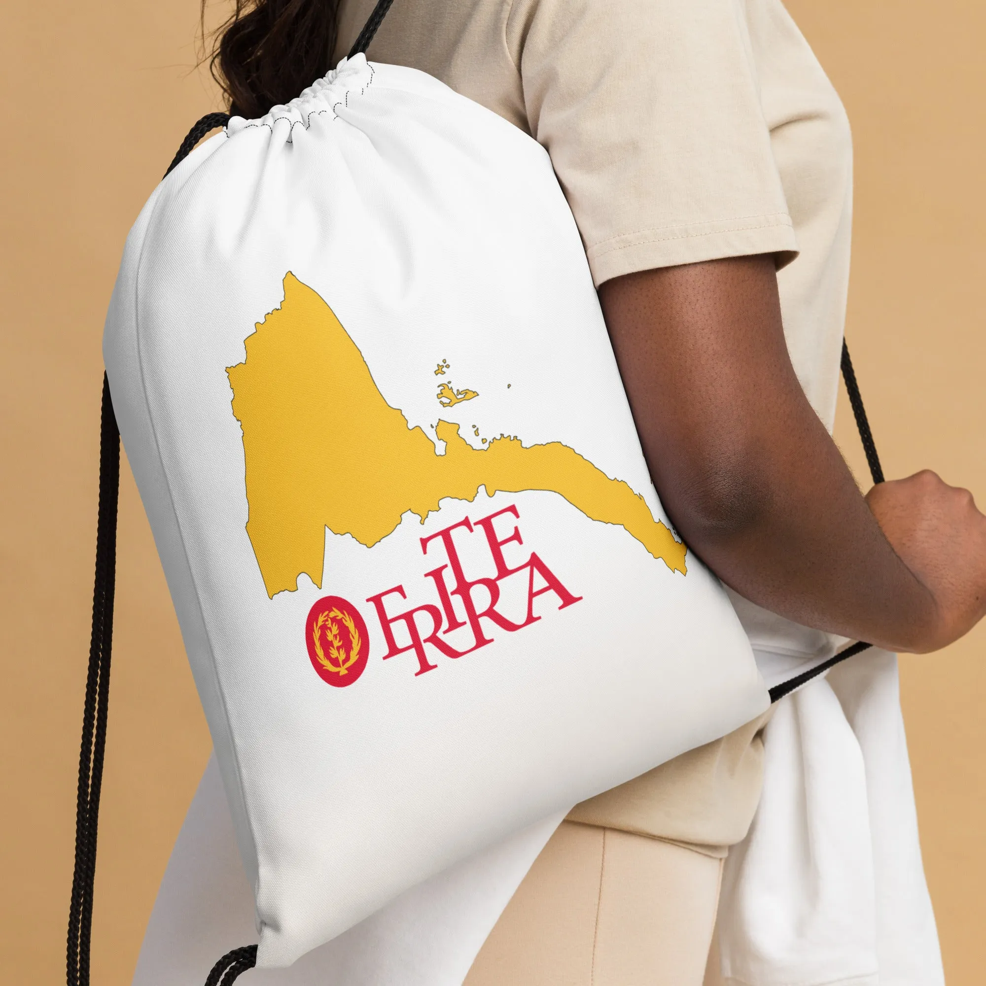 Drawstring bag, Eritrea map