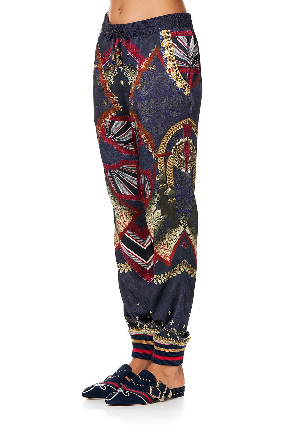 DRAWSTRING PANT WITH RIBBING THIS CHARMING WOMAN