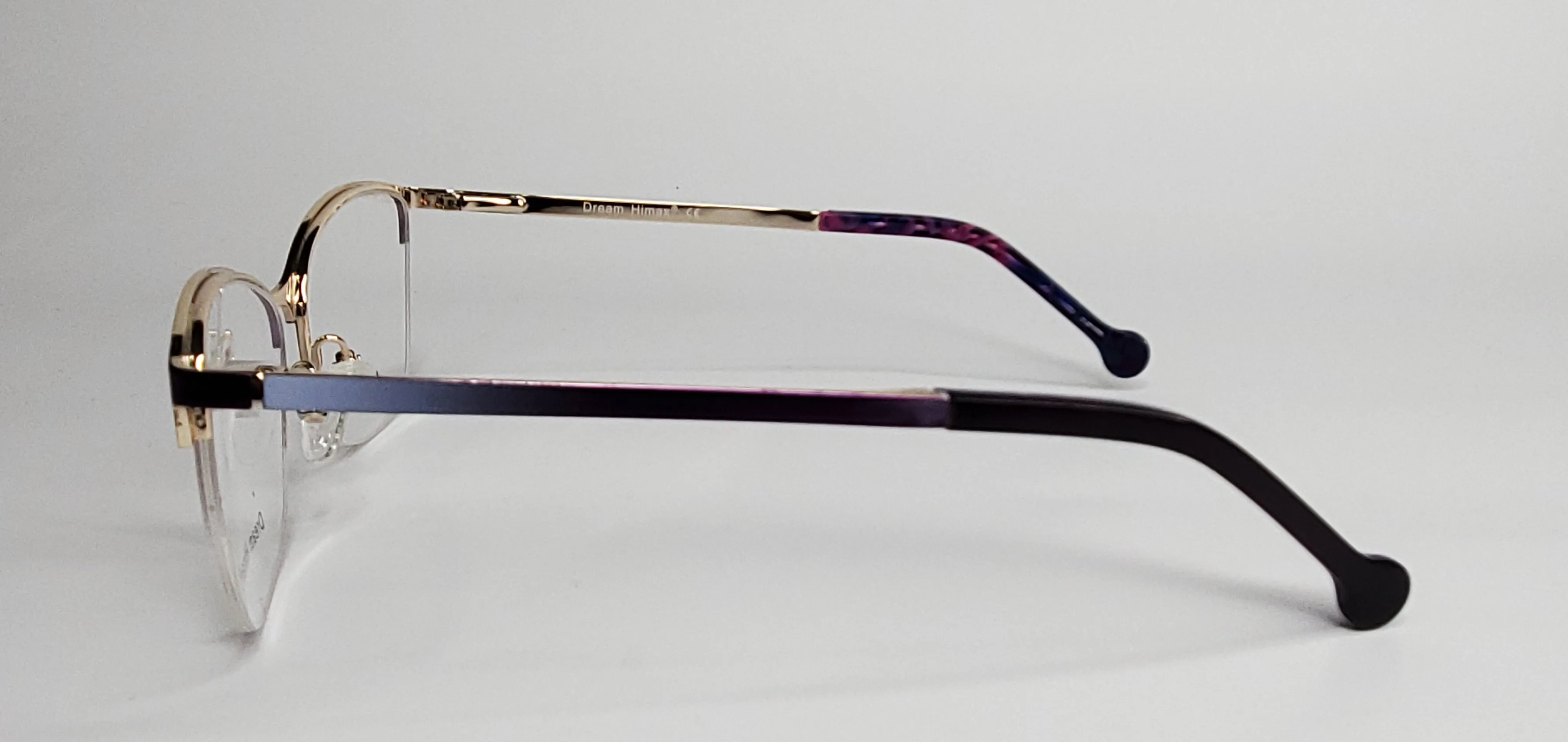Dream Himax M-8012 Purple Gold Metal Fashion Eyeglasses