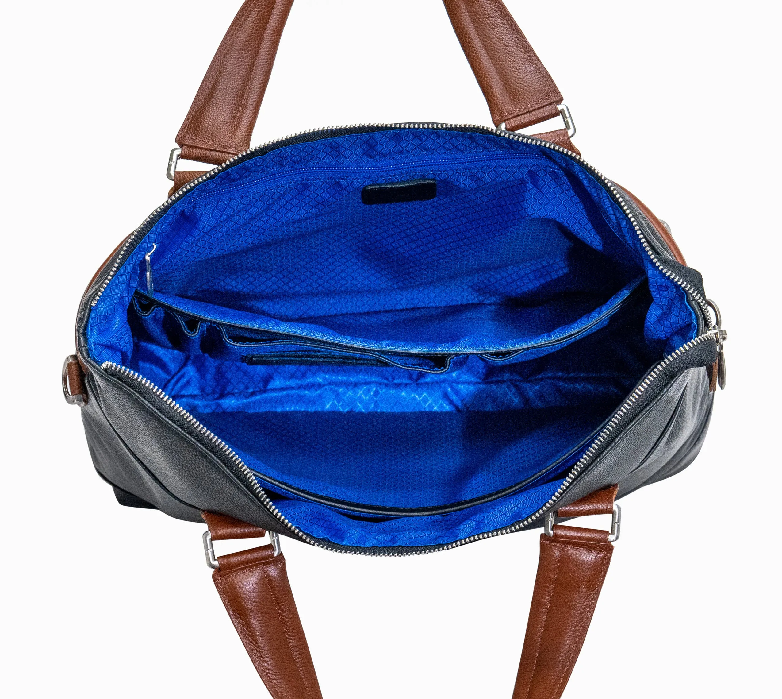 EASTWARD |  15” Leather Two-Tone Tablet & Laptop Briefcase