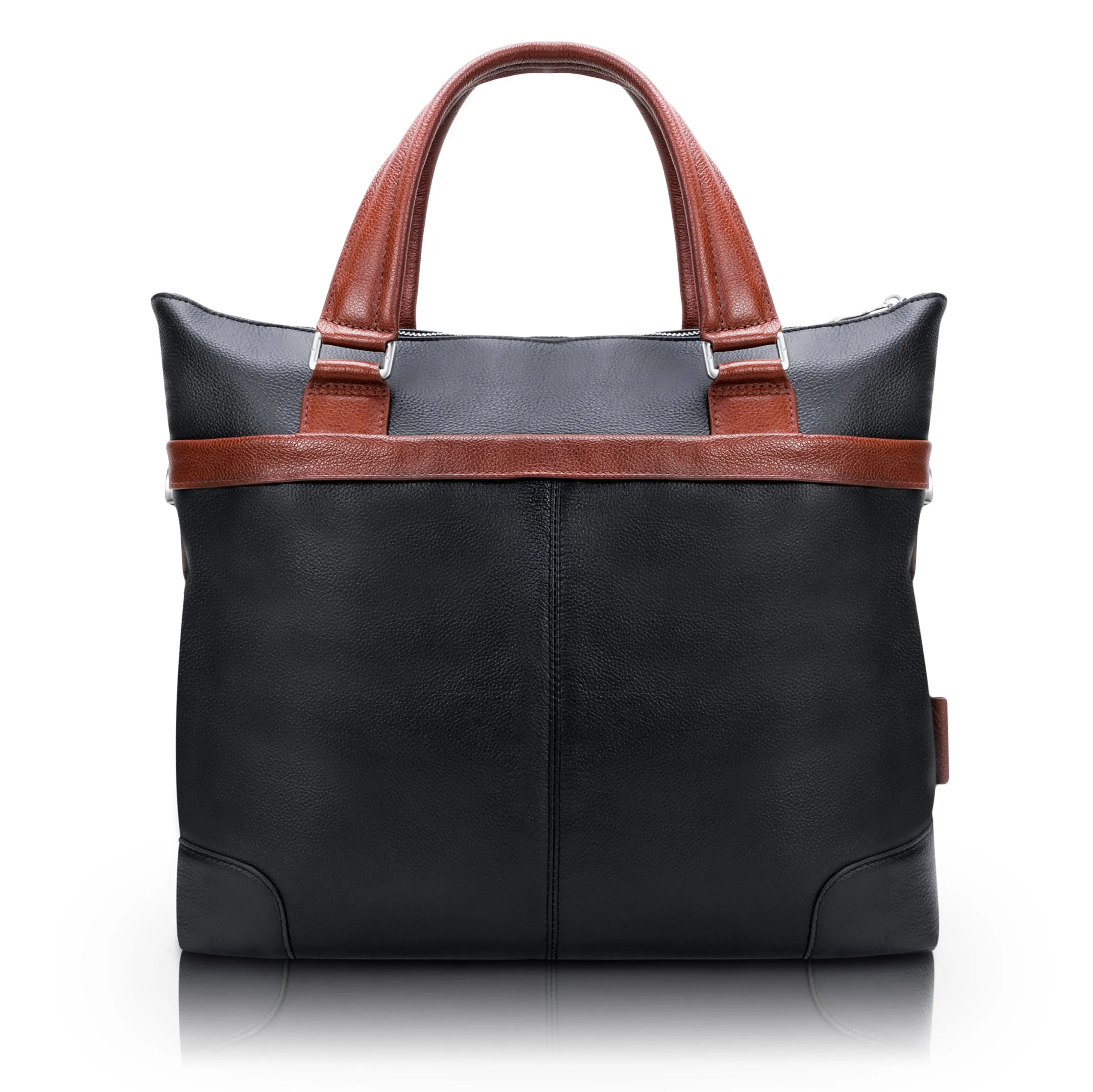 EASTWARD |  15” Leather Two-Tone Tablet & Laptop Briefcase