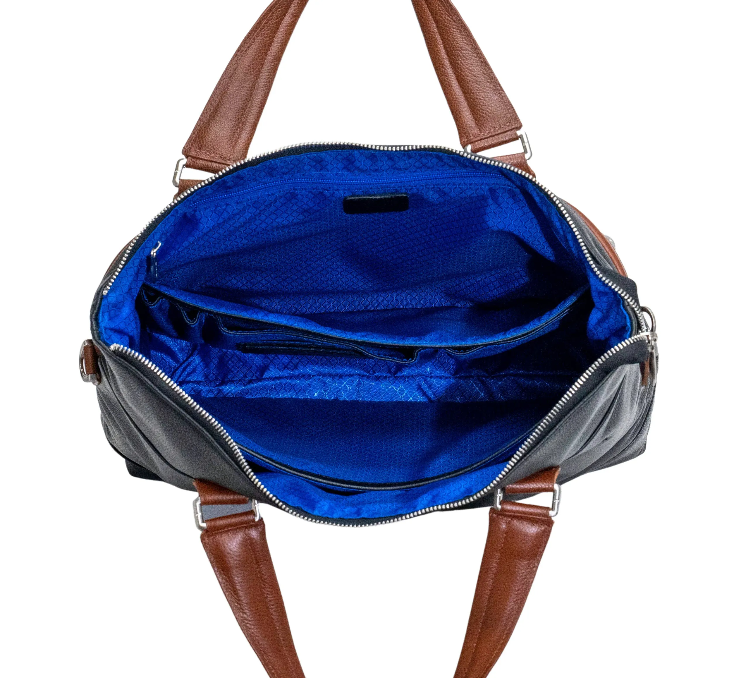 EASTWARD |  15” Leather Two-Tone Tablet & Laptop Briefcase