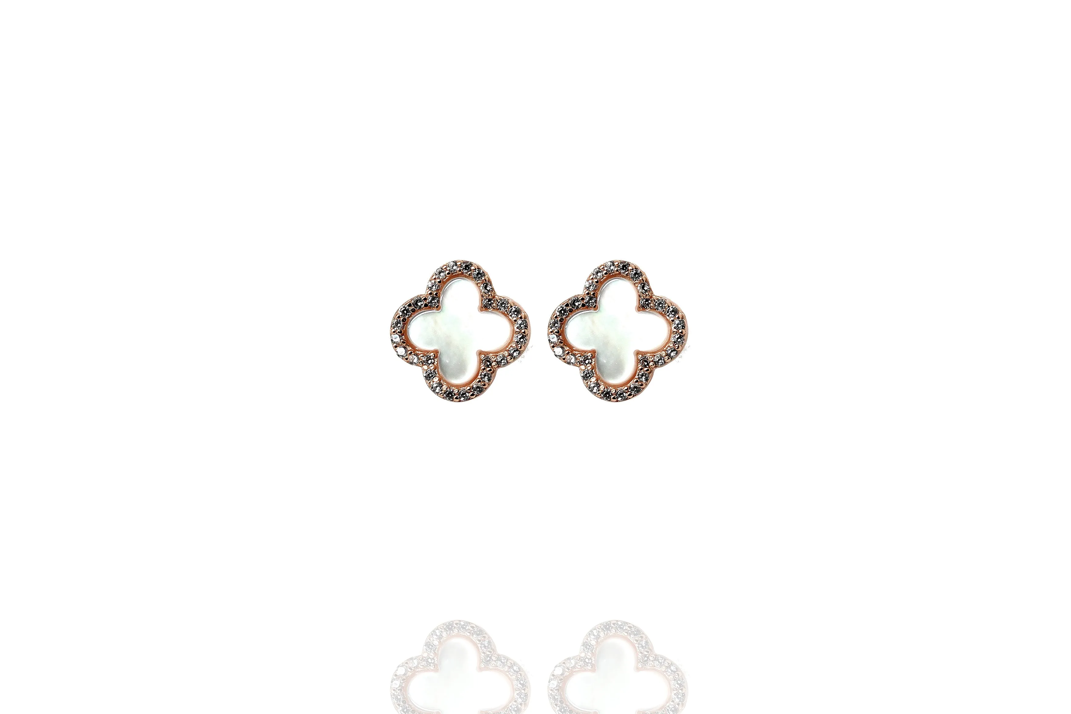 EK-71/RW - Mother of  Pearl Stud Earrings