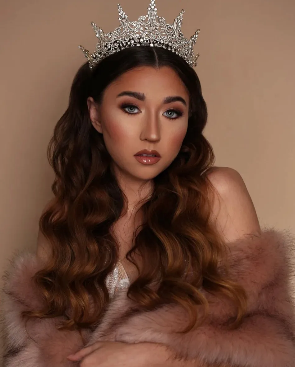 Ellee Real Quinceanera Adorned with RAQUEL Swarovski  Stunning Crown