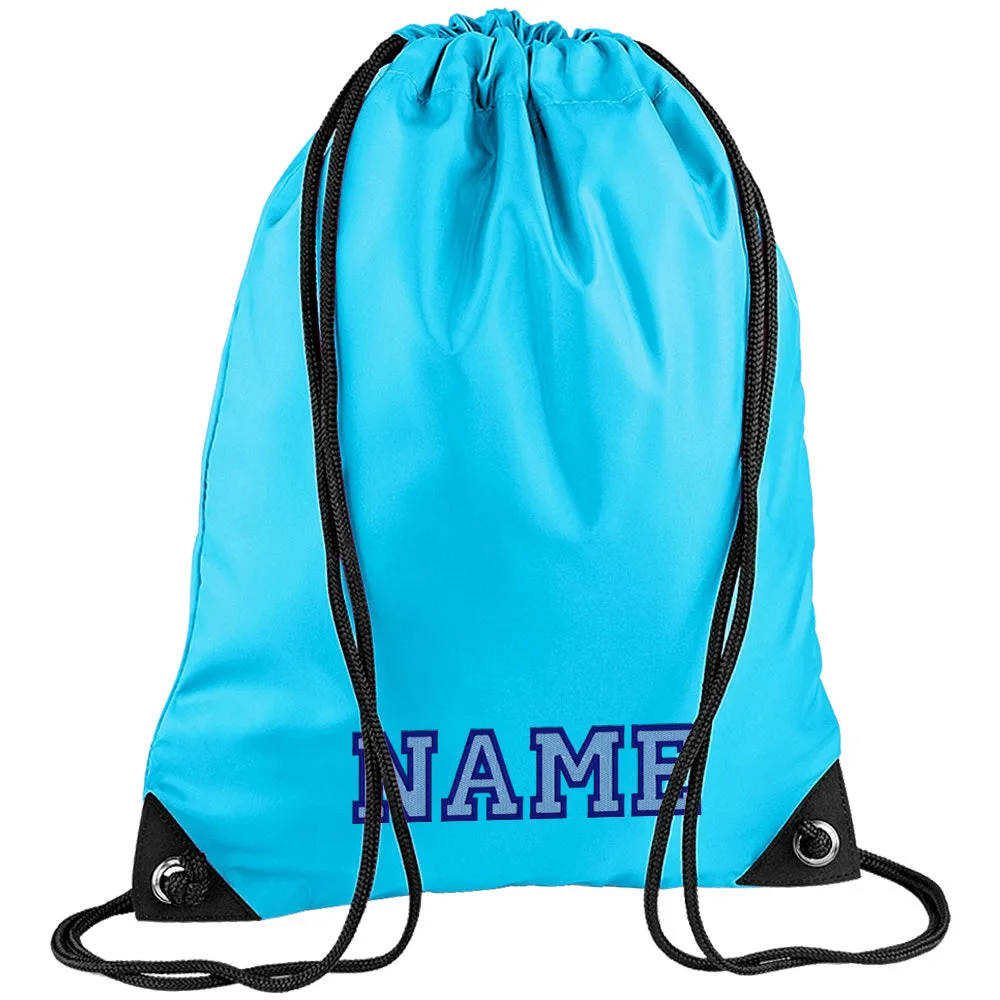 Embroidered PE Bag - Elaborate Text