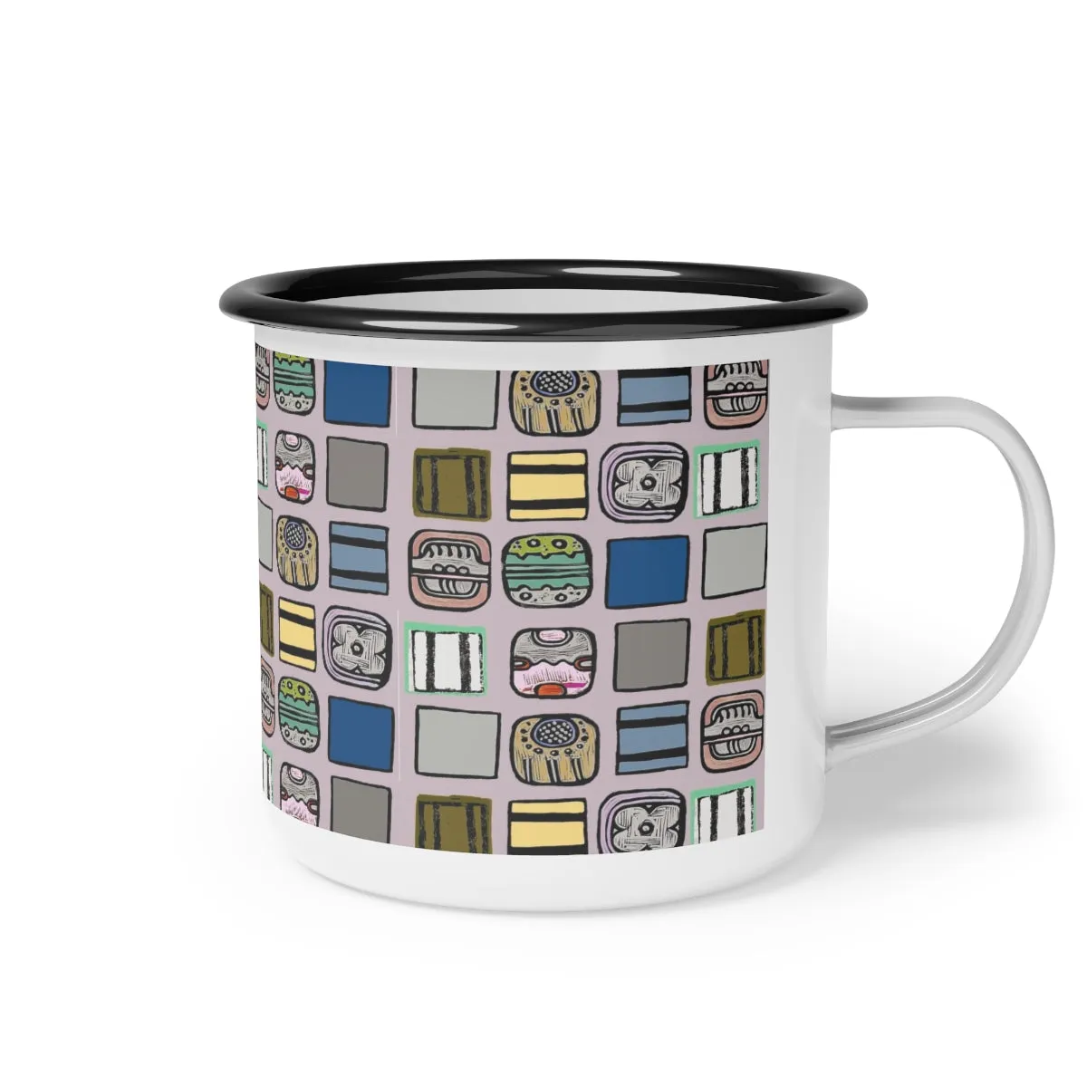 Enamel Camp Cup, Naid Check Rose