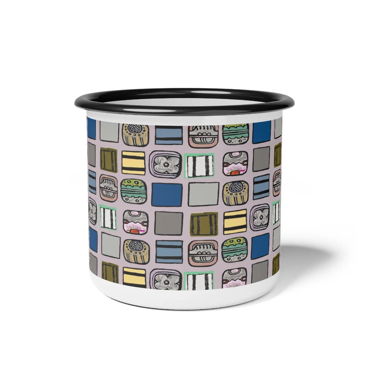 Enamel Camp Cup, Naid Check Rose