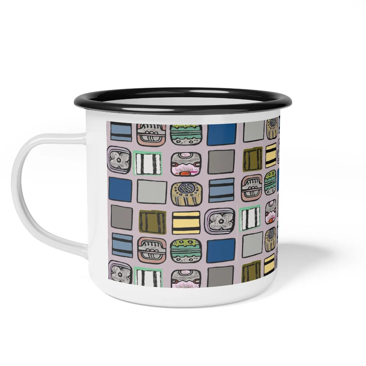 Enamel Camp Cup, Naid Check Rose