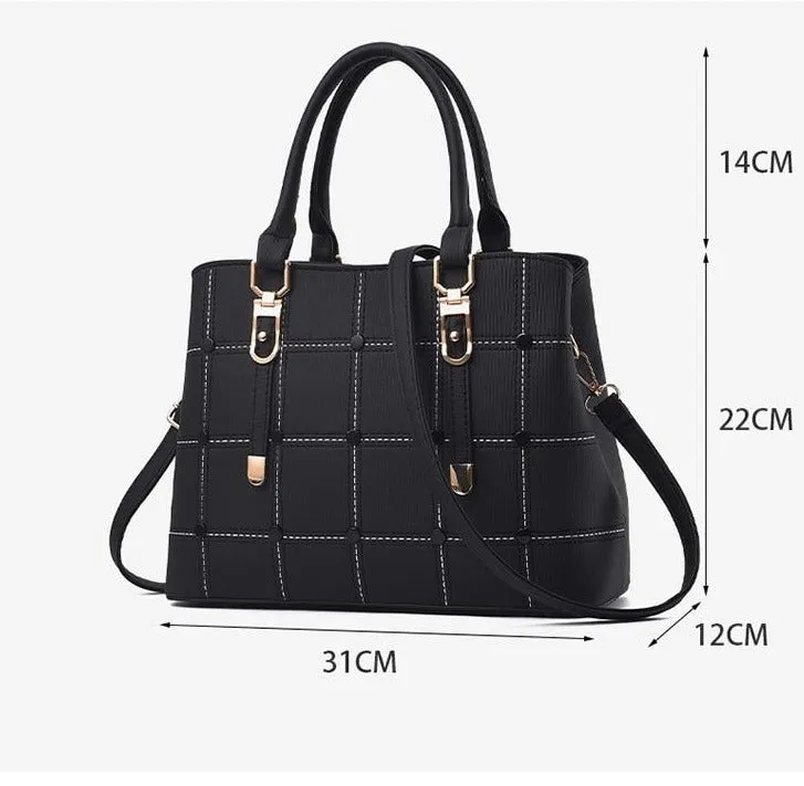 Faux Leather Fashion large Handbag