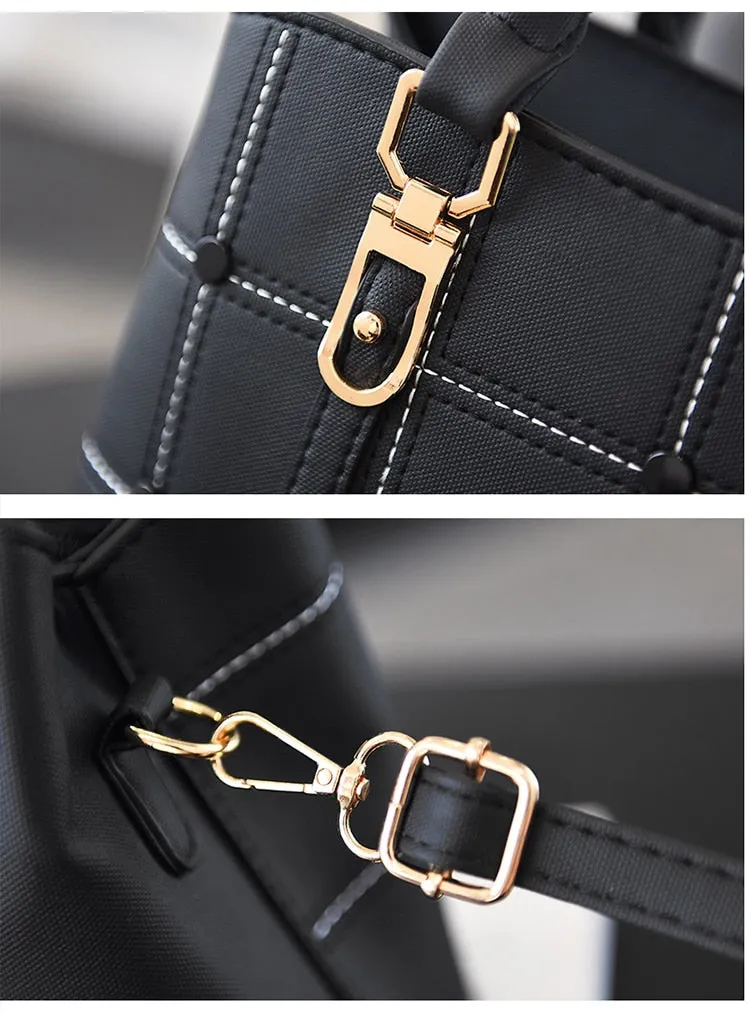 Faux Leather Fashion large Handbag