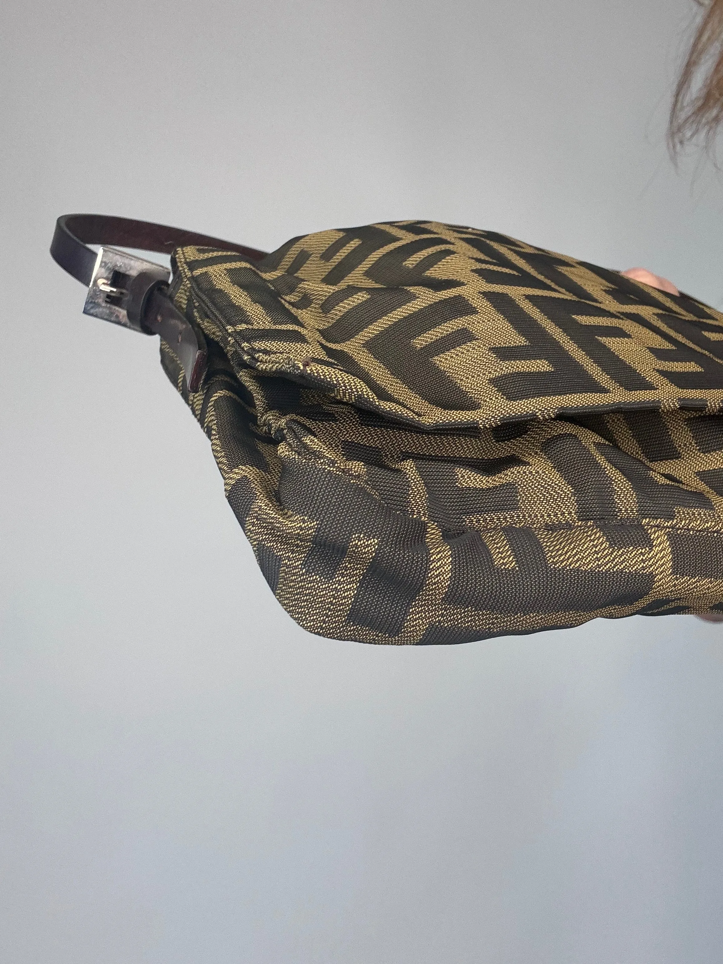 Fendi Vintage Zucca Shoulder Bag