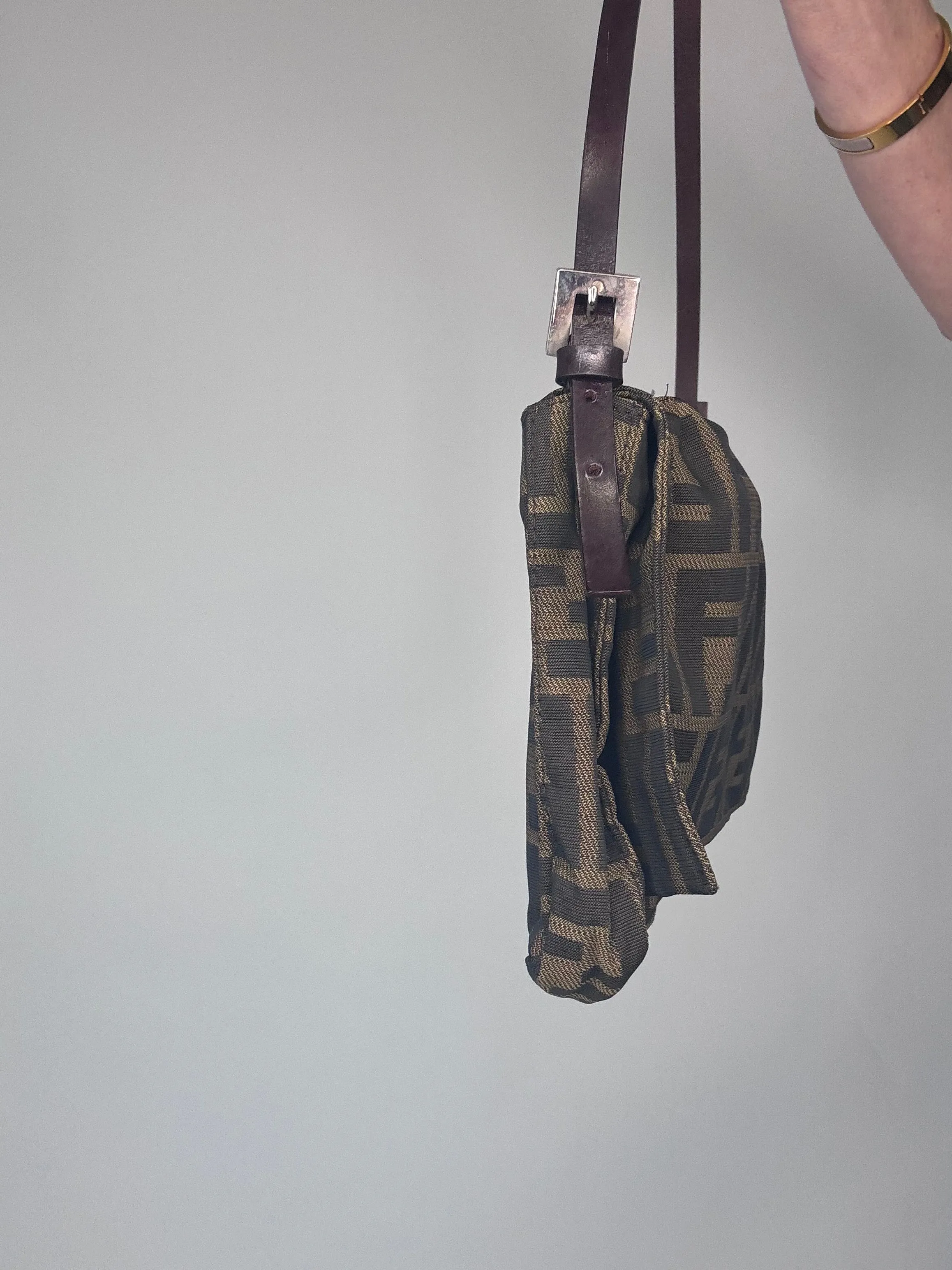 Fendi Vintage Zucca Shoulder Bag