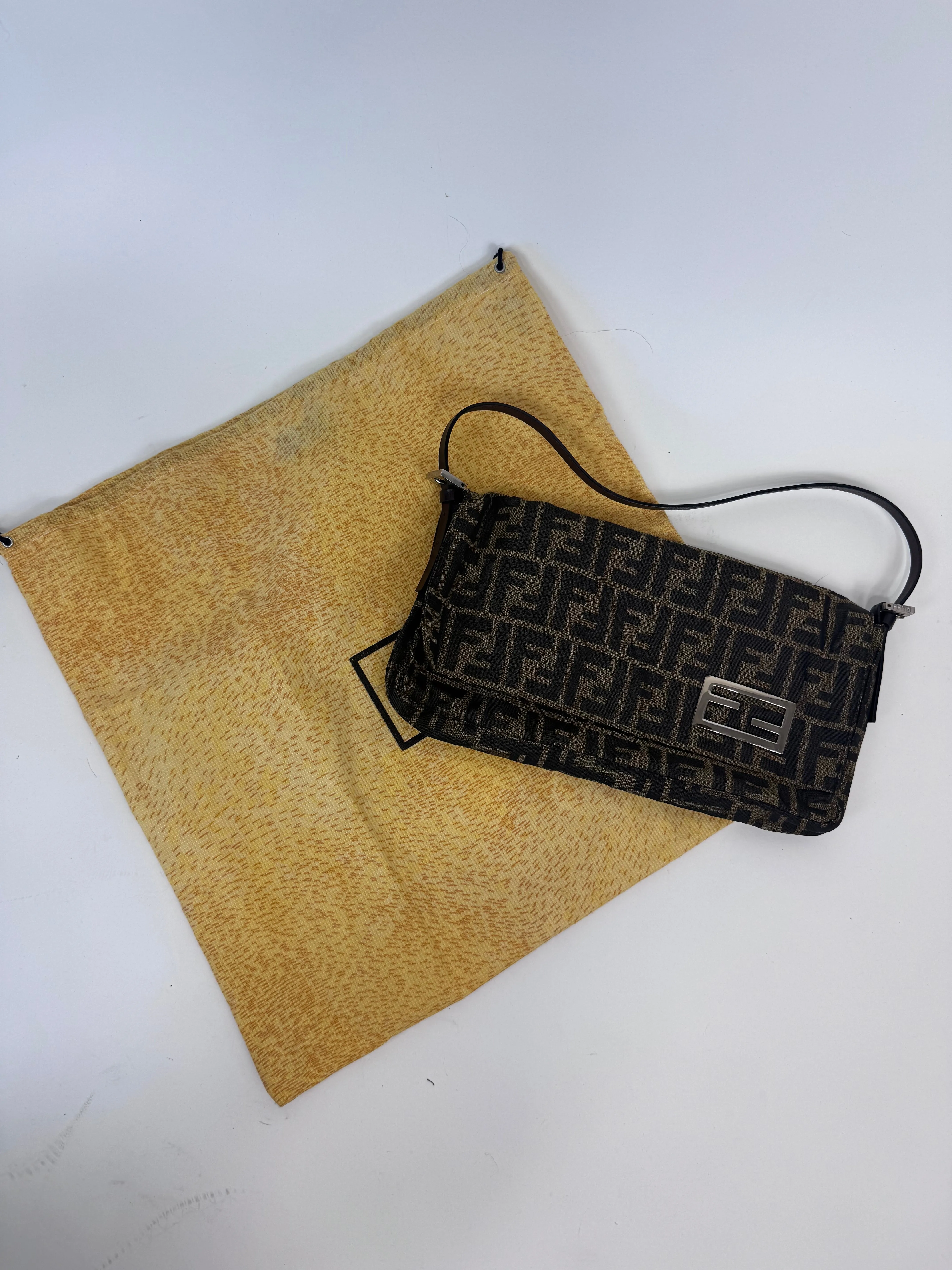 Fendi Vintage Zucca Shoulder Bag