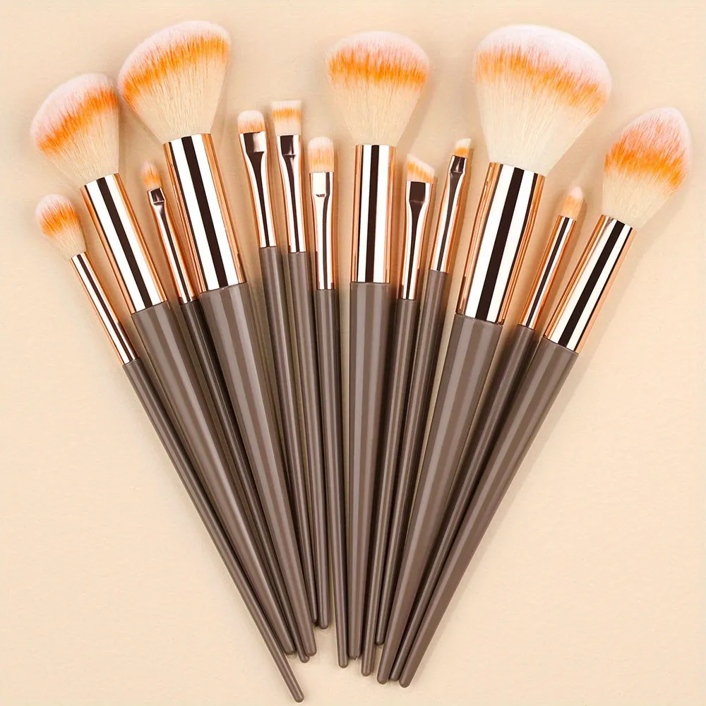 Fluffy Makeup Brush Set & Storage Bag