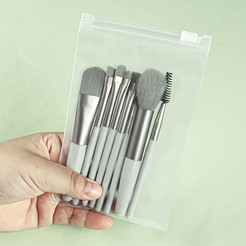 Fluffy Makeup Brush Set & Storage Bag