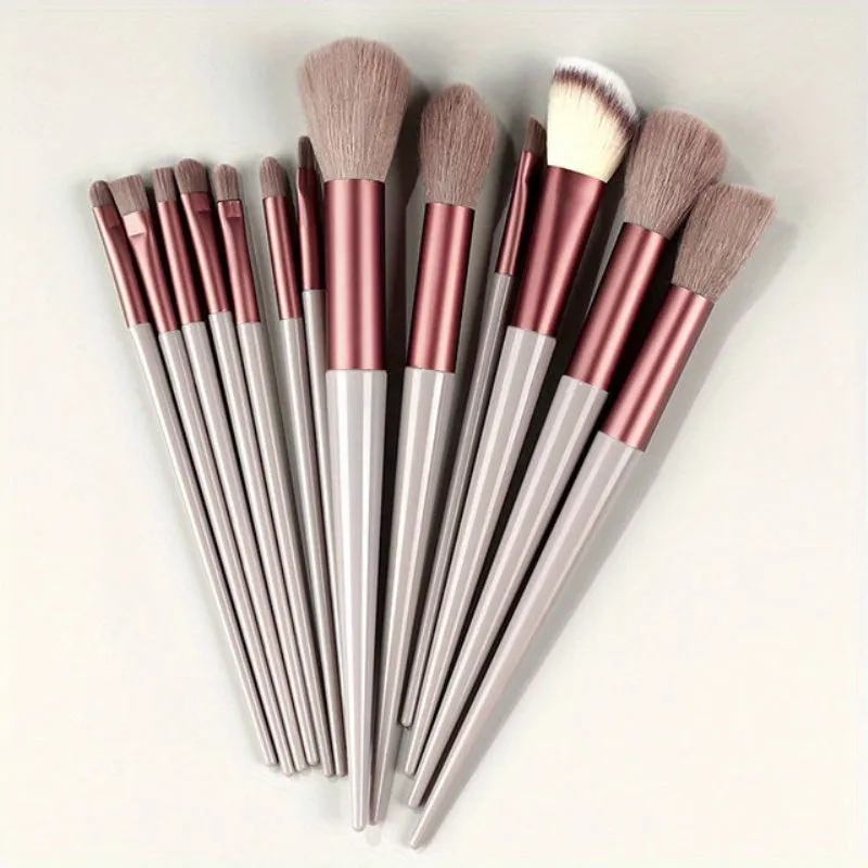 Fluffy Makeup Brush Set & Storage Bag