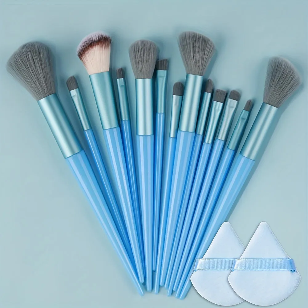 Fluffy Makeup Brush Set & Storage Bag