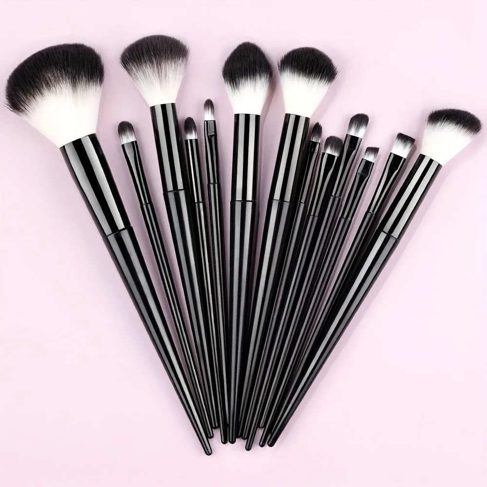 Fluffy Makeup Brush Set & Storage Bag