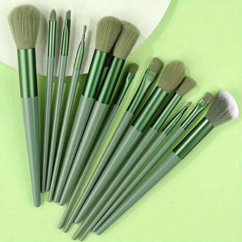 Fluffy Makeup Brush Set & Storage Bag
