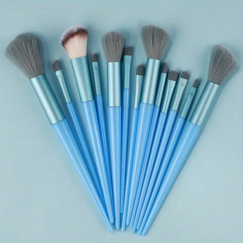 Fluffy Makeup Brush Set & Storage Bag