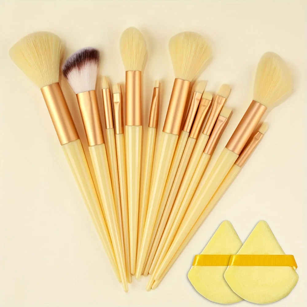 Fluffy Makeup Brush Set & Storage Bag