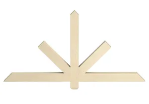Gable Bracket Pediment - Burnham Chamfered