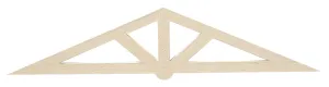 Gable Pediment - Flat Style Rough Sawn