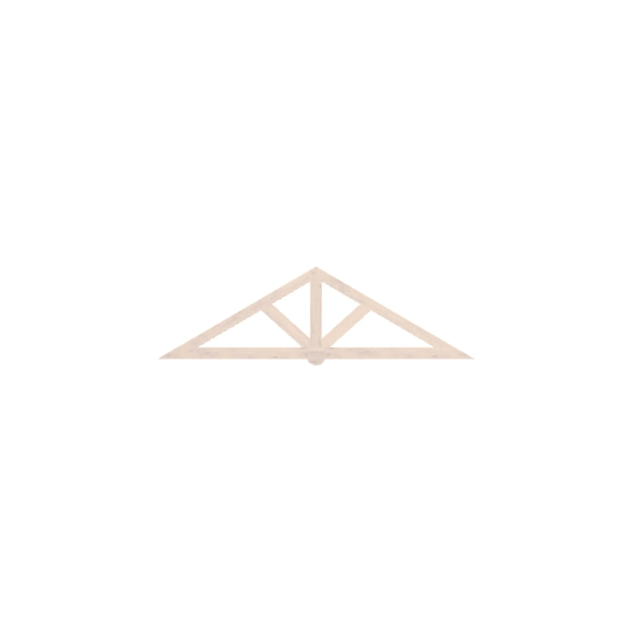 Gable Pediment - Flat Style Rough Sawn