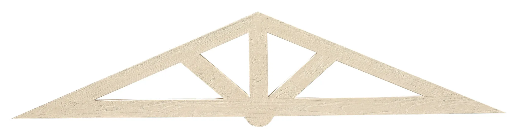 Gable Pediment - Flat Style Rough Sawn