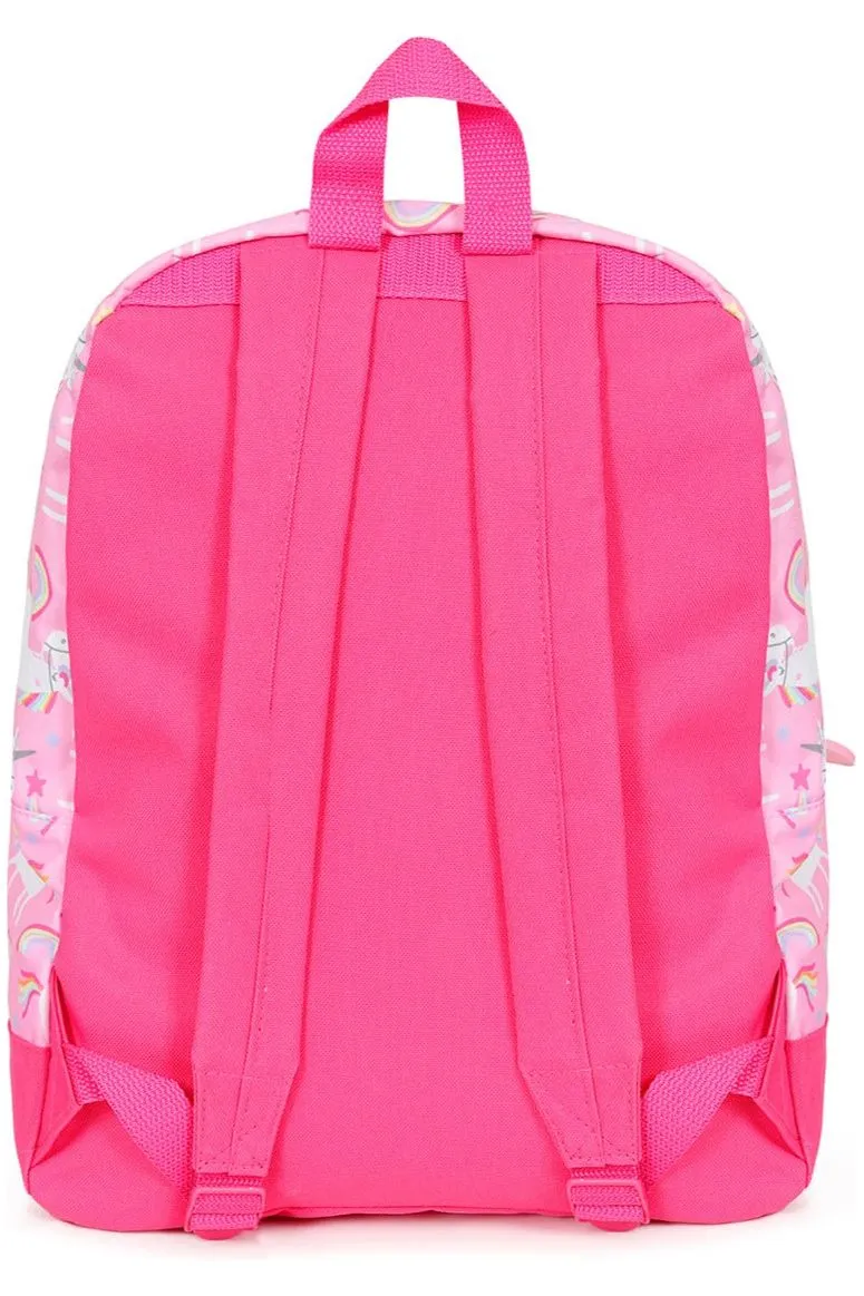 Girls Unicorn Star Pink 2 Piece Set Backpack & Lunch Bag