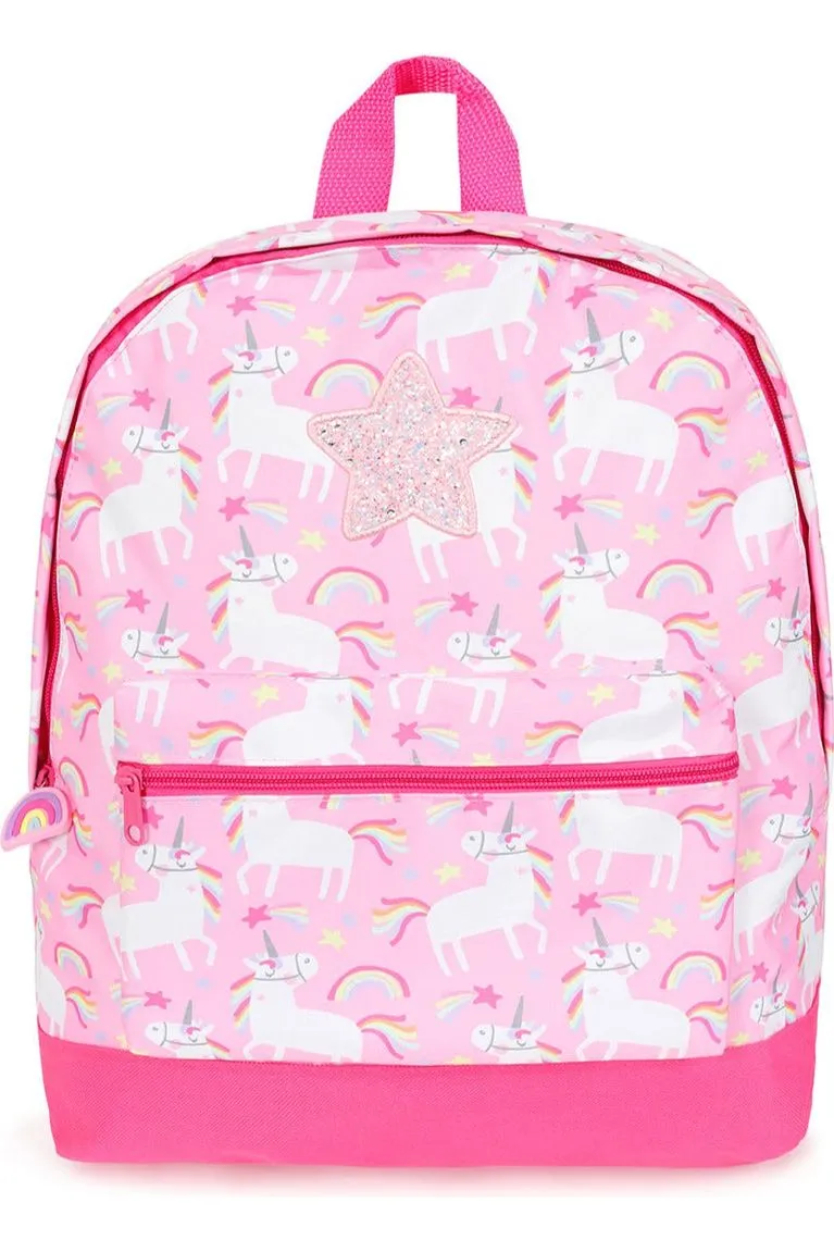 Girls Unicorn Star Pink 2 Piece Set Backpack & Lunch Bag