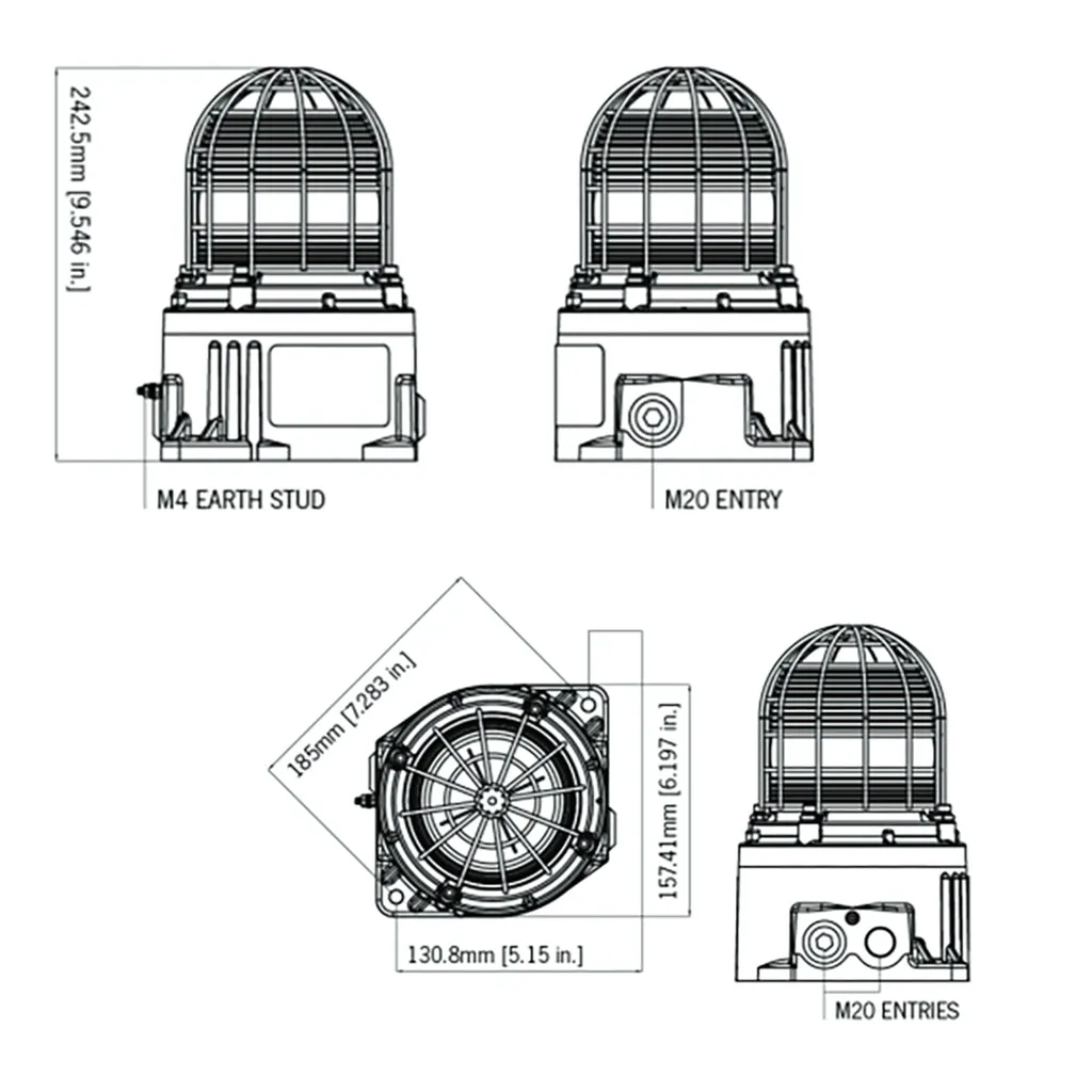 GNExB2X10 Xenon Strobe Beacon (10 Joules)