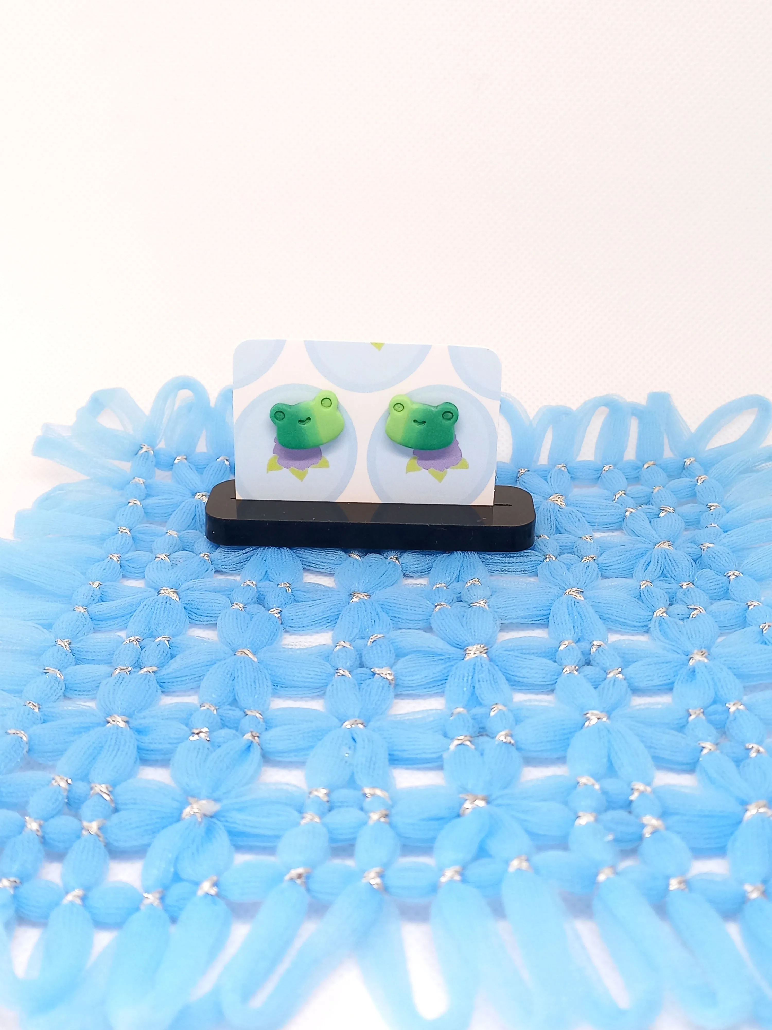 Green Ombré Frog Studs | Sea Critters